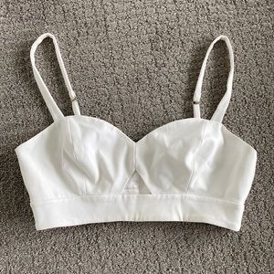 White crop top